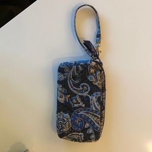 Blue paisley Vera Bradley wristlet